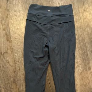 Lululemon blue w black trim pants